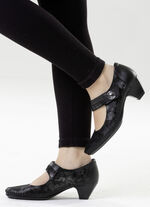 ELENA EDEN, schicke Damen-Pumps, Weite G, mit herausnehmbarem Fußbett SCHWARZ