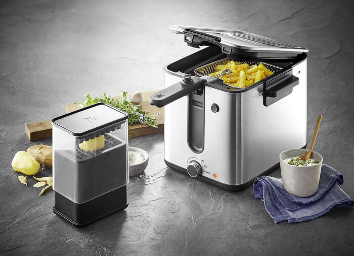 WMF Mini-Fritteuse aus hochwertigigem Cromargan Edelstahl 