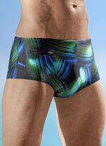 Schwab Badehose in höherer Slipform, allover dessiniert 