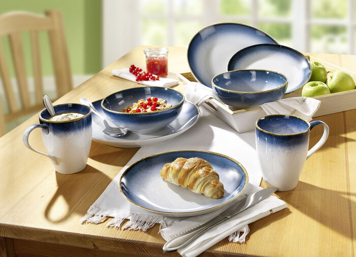 Porzellan-Kombiservice, 8-teilig 