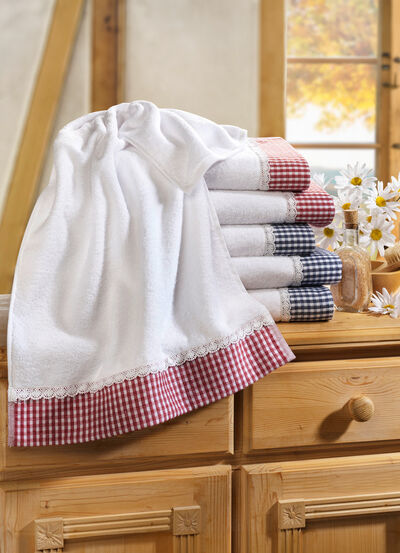 Frottier-Serie mit Jacquard-Bordüre 