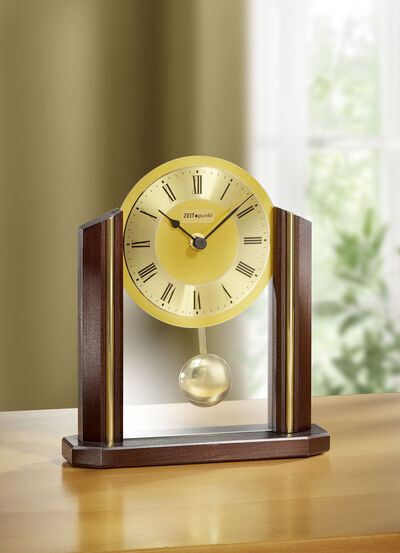 Tischuhr aus Holz  