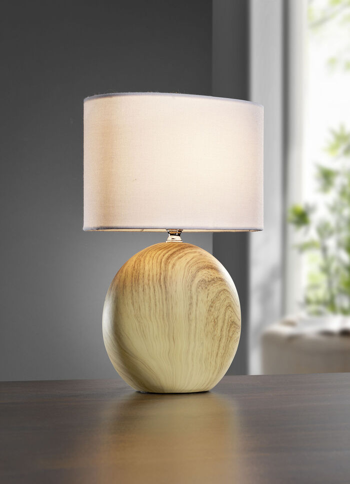 Tischleuchte mit Keramikfuß 