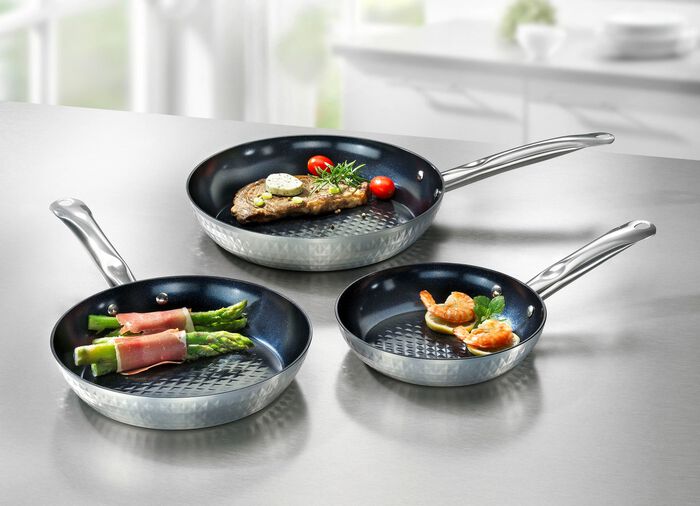 Ceraflon Pfannen-Set, 3-teilig, mit Diamant-Antihaft-Versiegelung 