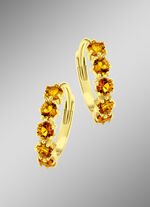 Creolen mit echt Citrin 