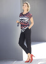 Shirt mit Kontrast-Schriftzug 