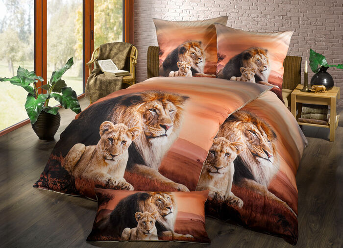 Bettwäsche-Garnitur mit Digitaldruck 