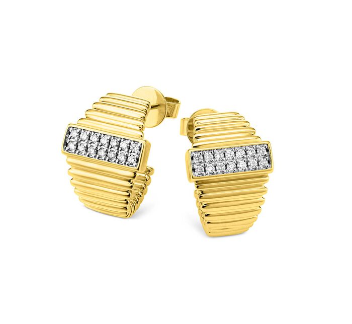 Brillant-Ohrstecker mit 28 Brillanten 