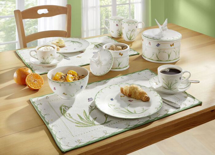 Gedeck-Serie &bdquo;Colourful Spring&ldquo;- Fr&uuml;hst&uuml;cksteller 