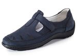 Waldläufer, bequeme Damen-Slipper, Weite H, mit herausnehmbarem Fußbett MARINE