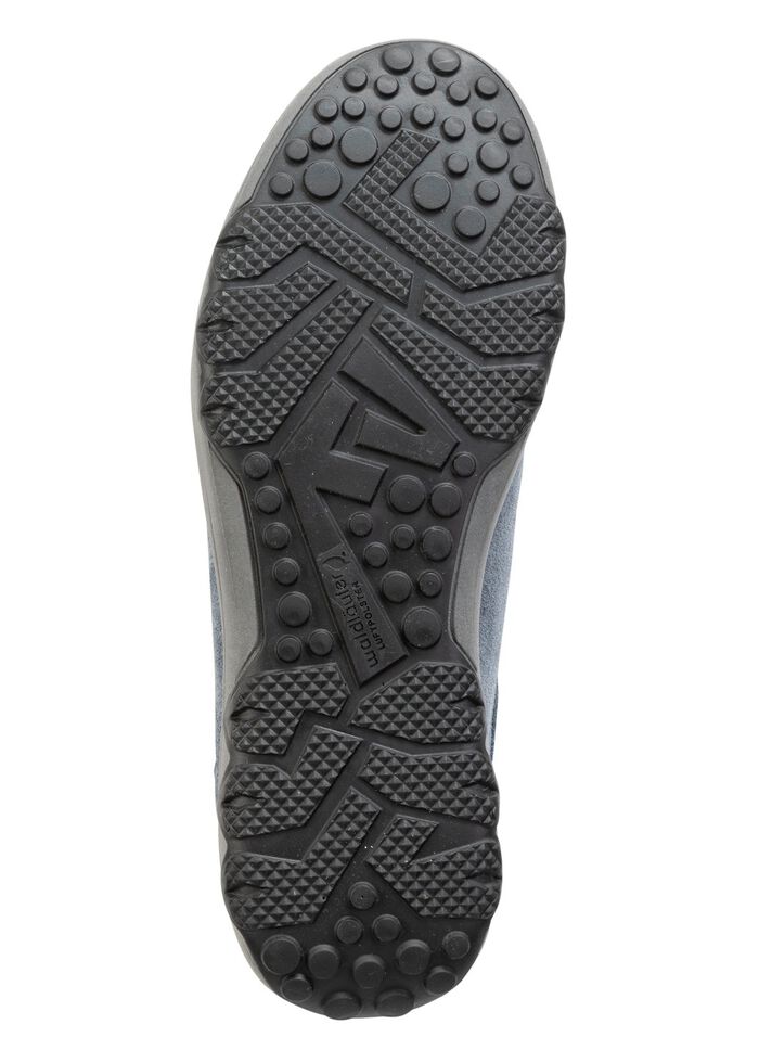 Waldl&auml;ufer Schn&uuml;rschuh aus weichem Veloursleder JEANSBLAU