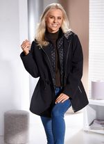 Jacke mit fester Kapuze 