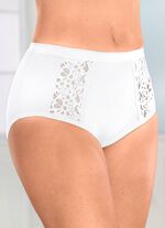 Viererpack Slips mit Spitzeneins&auml;tzen 