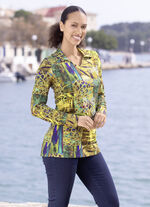 Poloshirt mit farbbrillantem Druck 