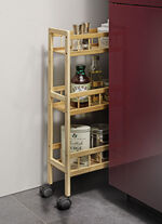 Haushalts-Rollwagen aus Bambus 