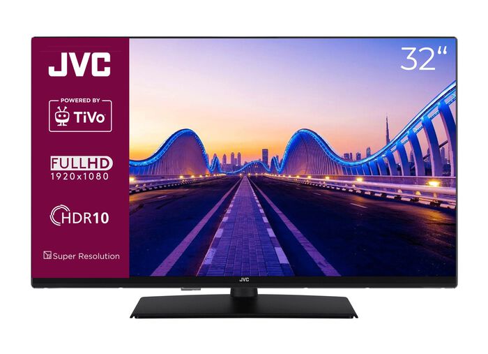 JVC LED-Fernseher mit 3-fach HD-Receiver SCHWARZ