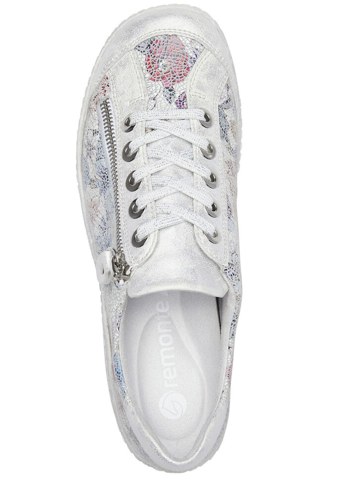 Remonte, elegante Damen-Sneaker, Weite G, mit Reißverschluss SILBER-BUNT