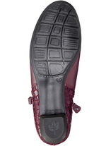 ELENA EDEN, elegante Damen-Stiefeletten, Weite G, mit herausnehmbarem Fußbett BURGUND