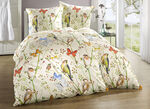 Soft-Renforc&eacute; Bettw&auml;sche-Garnitur mit Digitaldruck Allover 