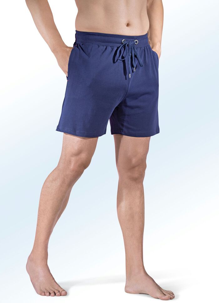 Zweierpack Schlaf- und Freizeithosen kurz mit Durchzugsband 