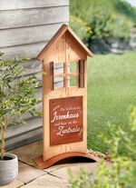 Aufsteller Die Welt ist ein Irrenhaus 