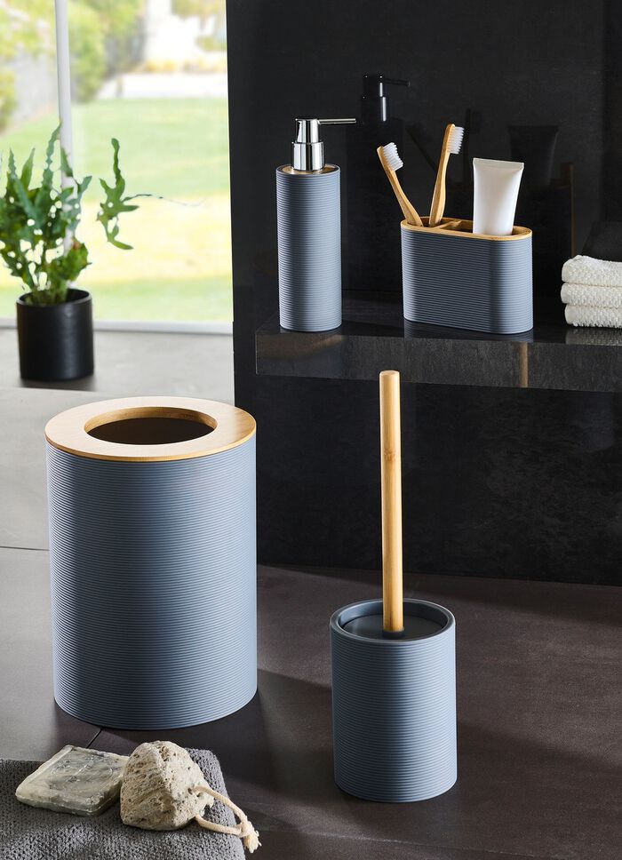 Badezimmer-Accessoires-Set, 5-teilig GRAU