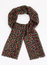 Schal mit Raubtierfell-Dessin 