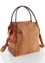 Collezione Alessandro Tasche aus teilweise reptilgepr&auml;gtem Veloursmaterial 