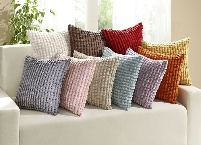 Kissenbez&uuml;ge mit Rei&szlig;verschluss T&Uuml;RKIS