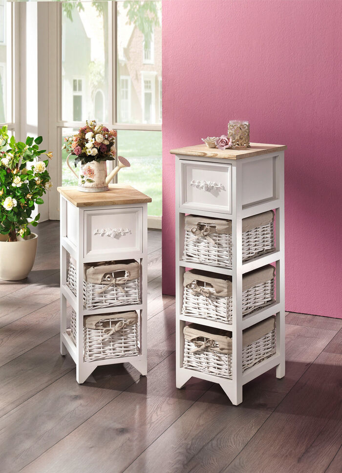 Kommode mit Rattank&ouml;rben 