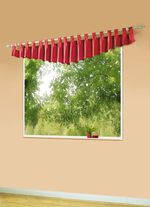 Querbehang mit Schlaufen und Universalschienenband 