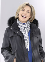 Schal mit Paisley- und Herzmotiven 