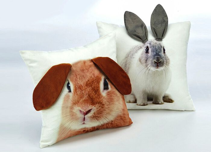 Kuschel-Kissenbez&uuml;ge mit Rei&szlig;verschluss 