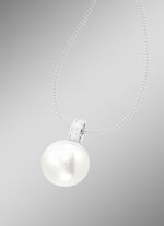 Anhänger mit Süßwasser-Zuchtperle und Brillanten 