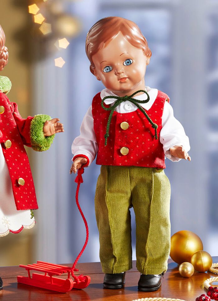 Klassik-Puppe aus dem Hause Schildkr&ouml;t ROT-GR&Uuml;N