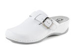 Mubb, klassische Damen-Clogs, Wete H, mit herausnehmbarem Fußbett WEISS