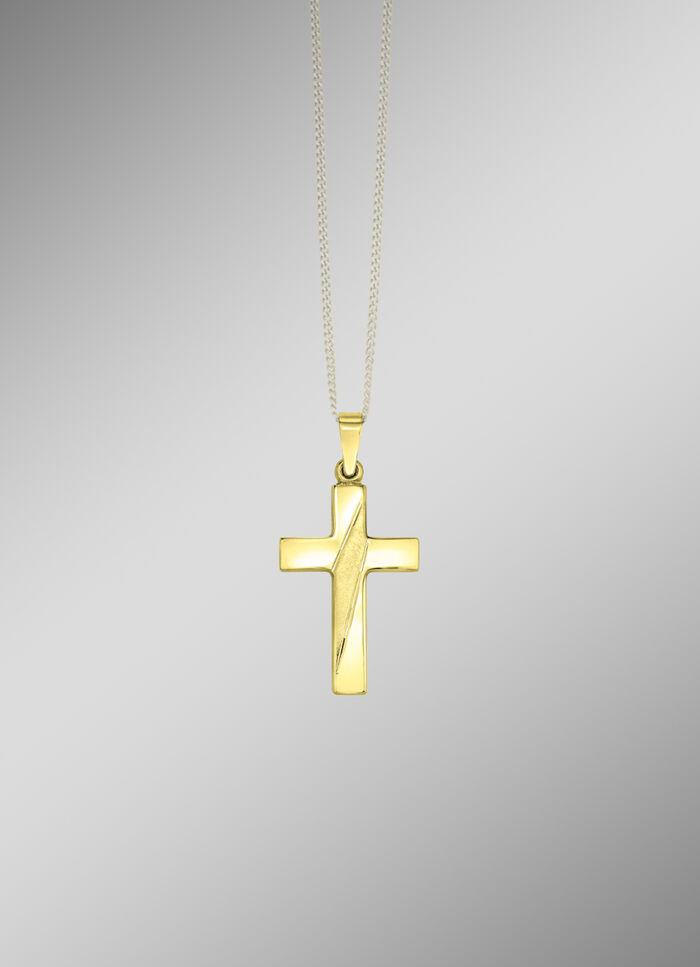 Kreuz-Anh&auml;nger in Bicolor 