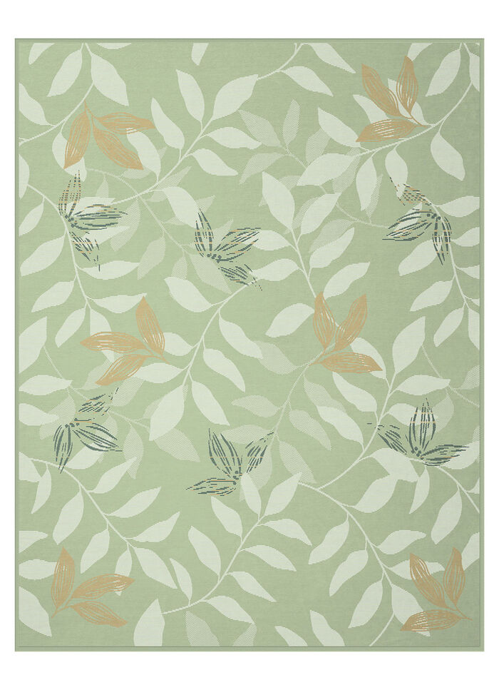 Schlafdecke mit Veloursbandeinfassung GRÜN