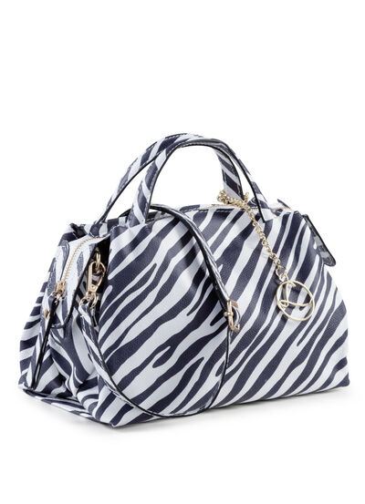 Laurina Tasche mit Zebra-Dessin 