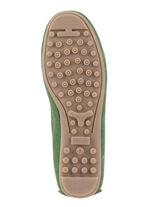 ELENA EDEN Mokassin-Slipper aus geschmeidigem Rind-Veloursleder GRÜN