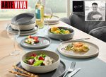 Arte Viva 12-teiliges Tafel-Service aus Markensteinzeug 
