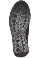 Waldl&auml;ufer Mokassin-Slipper aus edlem, weichem Hirsch-Nappaleder SCHWARZ-MULTI