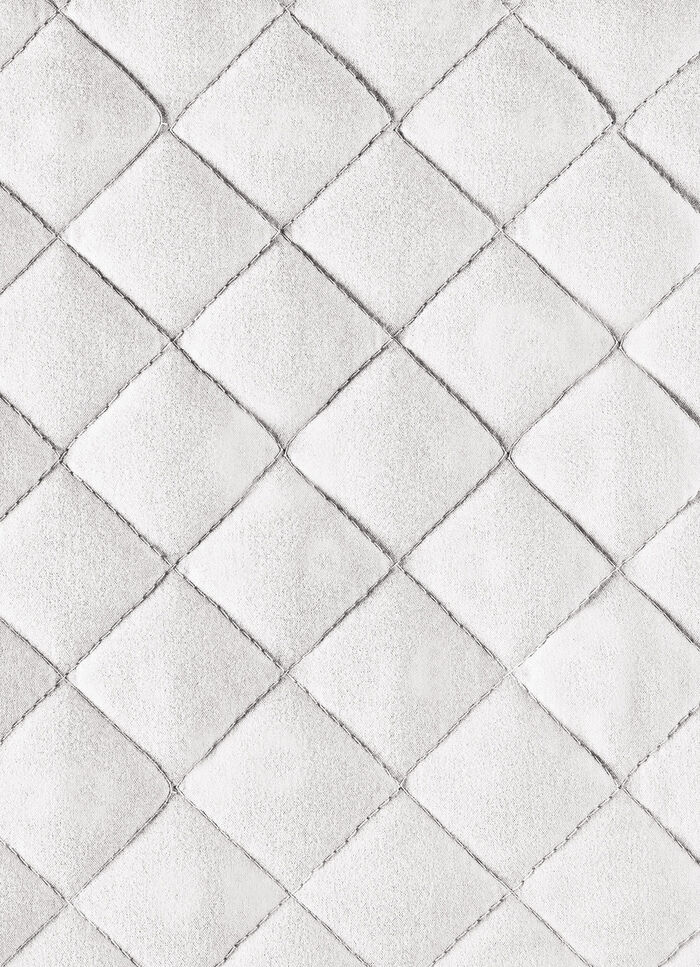 Stuhlhusse mit Taschen und Bandeinfassung NATUR