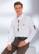 "OS-Trachten"-Hemd mit Stickerei WEISS