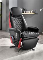 Massagesessel mit Wärmefunktion SCHWARZ-ROT