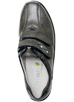 Waldläufer, bequeme Damen-Slipper, Weite H, mit herausnehmbarem Fußbett ALTSILBER