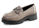 ELENA EDEN Loafer mit Metallschmuck TAUPE