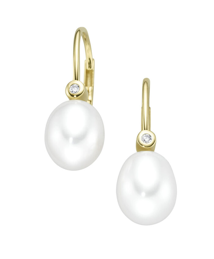 Ohrringe mit Süßwasser-Zuchtperlen 