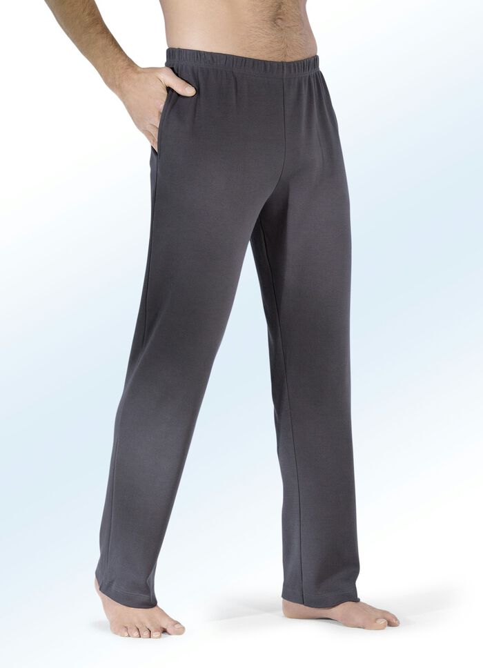 Zweierpack Schlaf- und Freizeithosen mit Seitentaschen 1X ANTHRAZIT, 1X MARINE