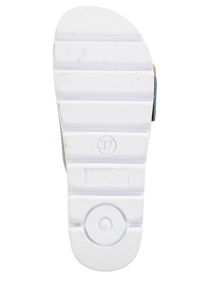 ELENA EDEN, trendige Damen-Pantoletten, aus Leder 